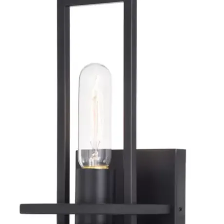 * Indoor Lighting|New Patriot Lighting® Marquis Matte Black 1 Light Wall Light