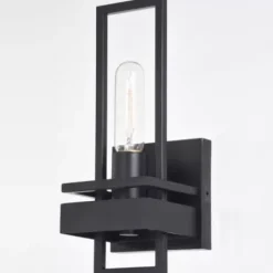 * Indoor Lighting|New Patriot Lighting® Marquis Matte Black 1 Light Wall Light