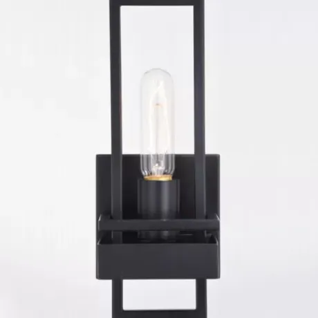 * Indoor Lighting|New Patriot Lighting® Marquis Matte Black 1 Light Wall Light