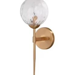 * Indoor Lighting|New Patriot Lighting® Olson Natural Brass 1 Light Wall Light