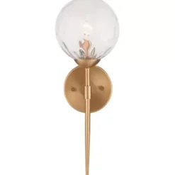 * Indoor Lighting|New Patriot Lighting® Olson Natural Brass 1 Light Wall Light