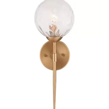 * Indoor Lighting|New Patriot Lighting® Olson Natural Brass 1 Light Wall Light