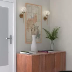 * Indoor Lighting|New Patriot Lighting® Olson Natural Brass 1 Light Wall Light