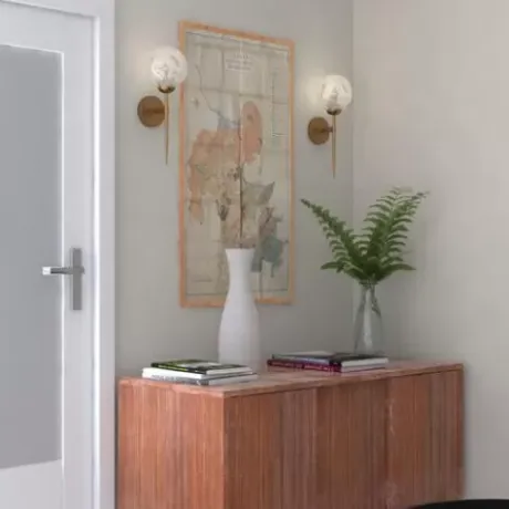 * Indoor Lighting|New Patriot Lighting® Olson Natural Brass 1 Light Wall Light