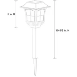 * Outdoor Lighting|New Patriot Lighting® Solar Integrated Led Mauldin Landscape Light – 6 Pack