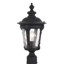 * Outdoor Lighting|New Patriot Lighting® Tomek Black Outdoor Post Light