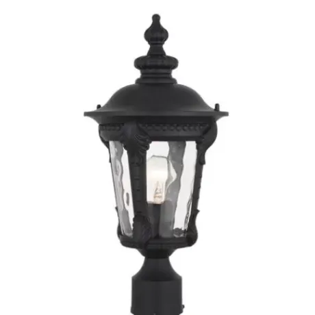 * Outdoor Lighting|New Patriot Lighting® Tomek Black Outdoor Post Light