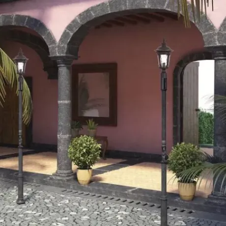 * Outdoor Lighting|New Patriot Lighting® Tomek Black Outdoor Post Light