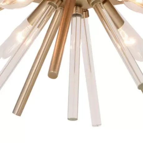 * Indoor Lighting|Outlet Patriot Lighting® Aria Natural Brass Flush Mount Ceiling Light