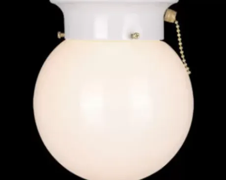 * Indoor Lighting|Outlet Patriot Lighting® Amity White 1-Light Flush Mount Ceiling Light