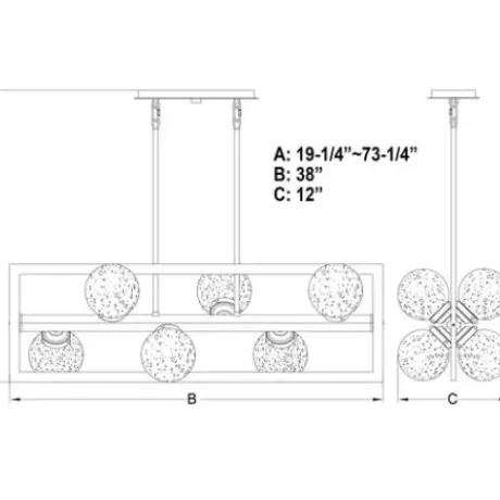 * Indoor Lighting|Outlet Patriot Lighting® Bridgeview Oil Rubbed Bronze Chandelier