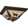 * Indoor Lighting|Outlet Patriot Lighting® Bryce Burnished Bronze 3-Light Flush Mount Ceiling Light