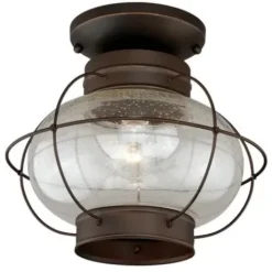 * Outdoor Lighting|Outlet Patriot Lighting® Chatham Burnished Bronze Outdoor Flush Mount Light