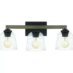 * Indoor Lighting|Outlet Patriot Lighting® Danae Matte Black 3-Light Vanity Light