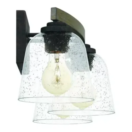 * Indoor Lighting|Outlet Patriot Lighting® Danae Matte Black 3-Light Vanity Light