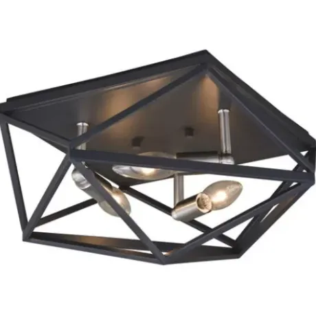 * Indoor Lighting|Outlet Patriot Lighting® Hailey Satin Nickel Flush Mount Ceiling Light