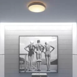* Indoor Lighting|Outlet Patriot Lighting® Lato Satin Nickel Integrated Led Flush Mount Ceiling Light