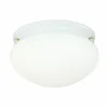 * Indoor Lighting|Outlet Patriot Lighting® Mushroom White 2-Light Flush Mount Ceiling Light