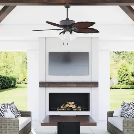 * Ceiling Fans|Outlet Patriot Lighting™ Sonesta Iv 52″ Iron Indoor/Outdoor Led Ceiling Fan