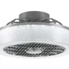 * Ceiling Fans|Outlet Patriot Lighting™ Swank 16″ Gray Indoor Integrated Led Fandelier