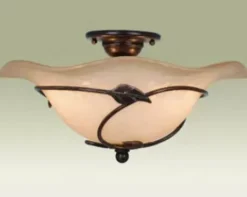 * Indoor Lighting|Outlet Patriot Lighting® Vine Oil Shale 2-Light Semi-Flush Mount Ceiling Light
