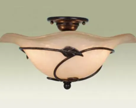 * Indoor Lighting|Outlet Patriot Lighting® Vine Oil Shale 2-Light Semi-Flush Mount Ceiling Light
