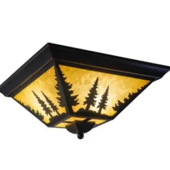 * Indoor Lighting|Outlet Patriot Lighting® Yosemite Burnished Bronze Flush Mount Ceiling Light