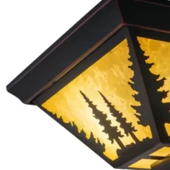 * Indoor Lighting|Outlet Patriot Lighting® Yosemite Burnished Bronze Flush Mount Ceiling Light