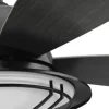 * Ceiling Fans|Promo Patriot Lighting™ 54″ Tess Matte Black Indoor/Outdoor Integrated Led Ceiling Fan