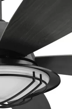 * Ceiling Fans|Promo Patriot Lighting™ 54″ Tess Matte Black Indoor/Outdoor Integrated Led Ceiling Fan