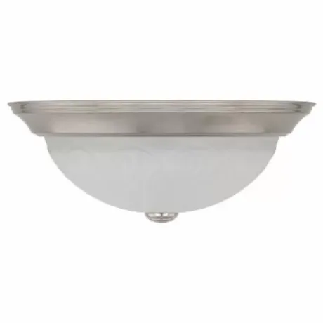 * Indoor Lighting|Promo Patriot Lighting® Cary Satin Nickel 2-Light Flush Mount Ceiling Light – 2 Pack