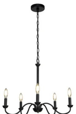 * Indoor Lighting|Promo Patriot Lighting® Cura Black 5-Light Chandelier