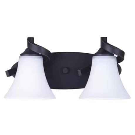 * Indoor Lighting|Promo Patriot Lighting® Dee Rubbed Antique Bronze 2-Light Vanity Light