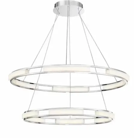 * Indoor Lighting|Promo Patriot Lighting® Fanton Chrome Integrated Led Pendant