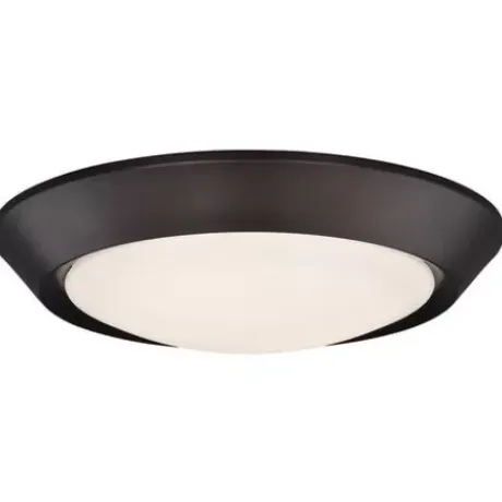 * Indoor Lighting|Promo Patriot Lighting® Fulton Bronze Integrated Led Flush Mount Ceiling Light 2-Pack