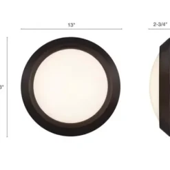 * Indoor Lighting|Promo Patriot Lighting® Fulton Bronze Integrated Led Flush Mount Ceiling Light 2-Pack