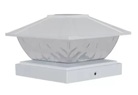 * Outdoor Lighting|Promo Patriot Lighting® Solar Integrated Led Lakota White Post Cap Landscape Light – 2-Pack