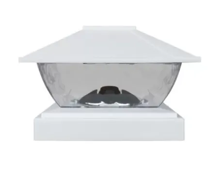 * Outdoor Lighting|Promo Patriot Lighting® Solar Integrated Led Lakota White Post Cap Landscape Light – 2-Pack