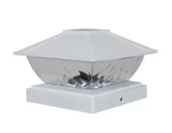 * Outdoor Lighting|Promo Patriot Lighting® Solar Integrated Led Lakota White Post Cap Landscape Light – 2-Pack