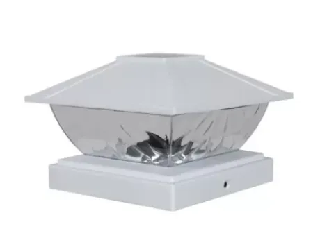 * Outdoor Lighting|Promo Patriot Lighting® Solar Integrated Led Lakota White Post Cap Landscape Light – 2-Pack