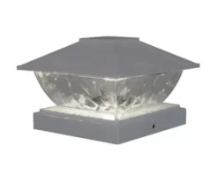 * Outdoor Lighting|Promo Patriot Lighting® Solar Integrated Led Lakota White Post Cap Landscape Light – 2-Pack
