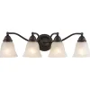 * Indoor Lighting|Promo Patriot Lighting® Standford Oil Burnished Bronze 4 Light Vanity Light