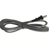 * Lighting Hardware & Accessories|Top 10 Patriot Lighting® 8 Foot Black/White Woven Fabric Lamp Cord With Plug
