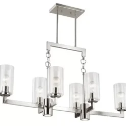 * Indoor Lighting|Top 10 Patriot Lighting® Addison Satin Nickel 8 Light Chandelier