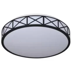 * Indoor Lighting|Top 10 Patriot Lighting® Criss Black Integrated Led Flush Mount Ceiling Light