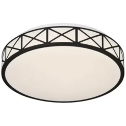 * Indoor Lighting|Top 10 Patriot Lighting® Criss Black Integrated Led Flush Mount Ceiling Light