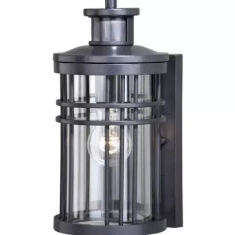 * Outdoor Lighting|Top 10 Patriot Lighting® Dualux® Wrightwood Vintage Black Outdoor Wall Light