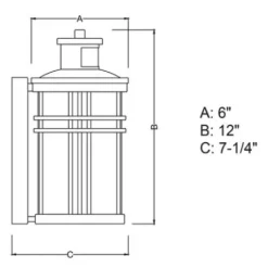 * Outdoor Lighting|Top 10 Patriot Lighting® Dualux® Wrightwood Vintage Black Outdoor Wall Light