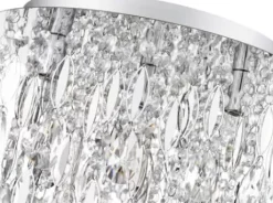 * Indoor Lighting|Top 10 Patriot Lighting® Shana Silver 4-Light Flush Mount Ceiling Light