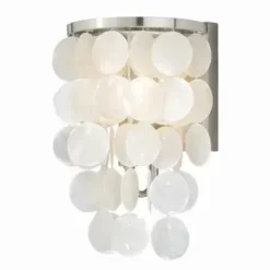 * Indoor Lighting|Top 10 Patriot Lighting® Shells Satin Nickel 1-Light Vanity Light